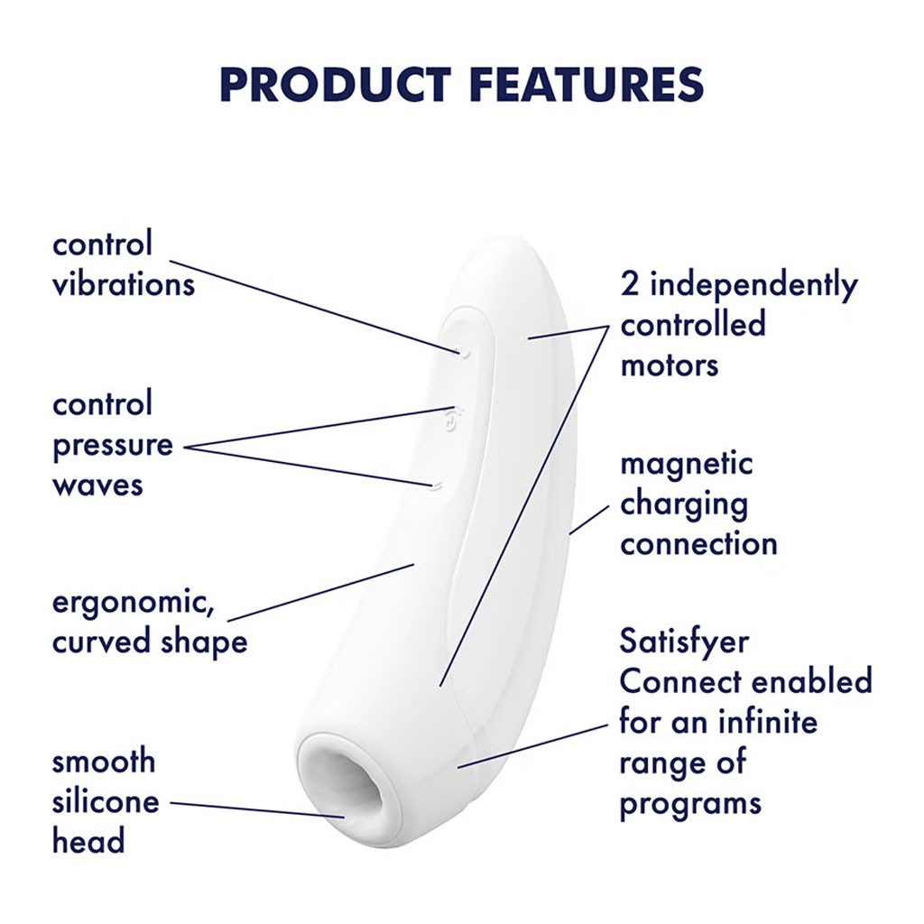 Satisfyer - Curvy 1+ Luchtdruk Vibrator Wit info