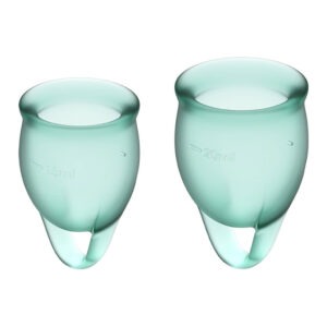 Satisfyer - Feel Confident Menstruatie Cup Set Groen