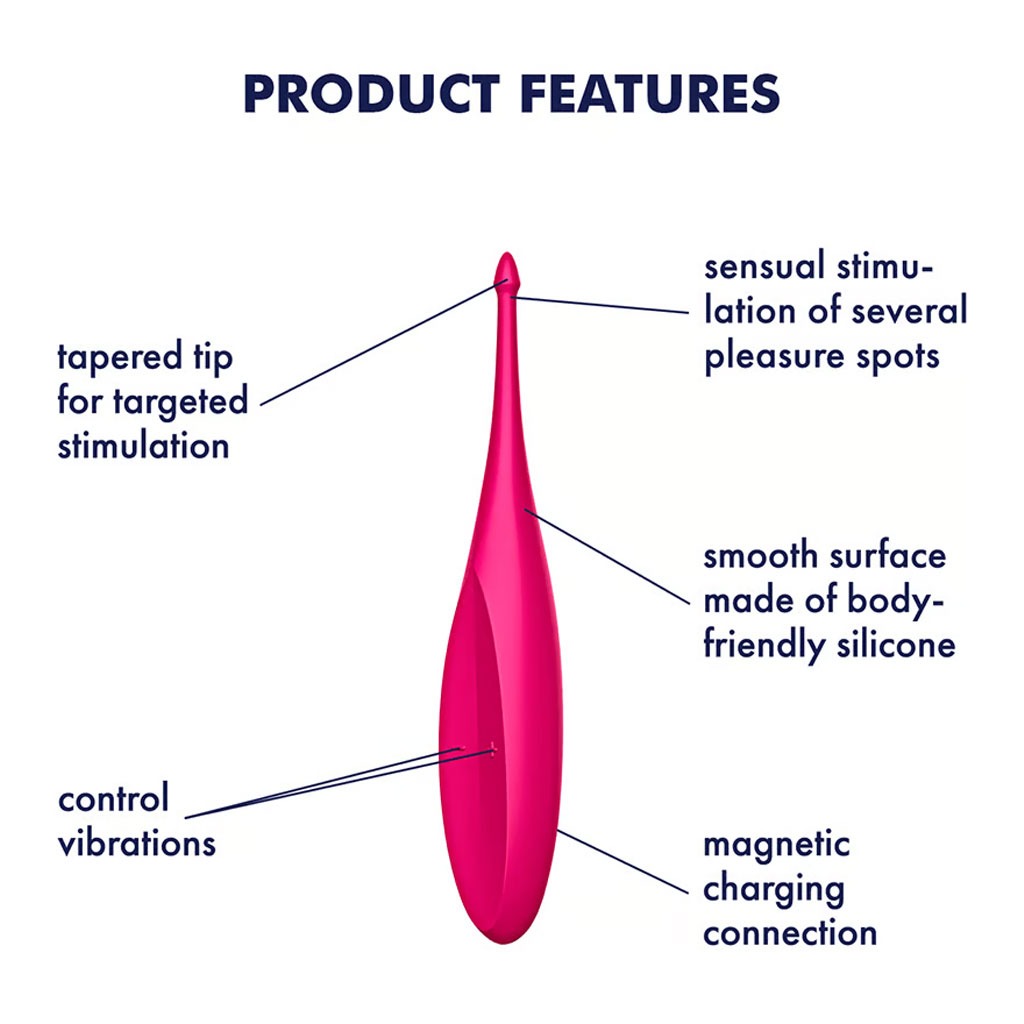 Satisfyer - Twirling Fun Pin-Point Vibrator Roze info