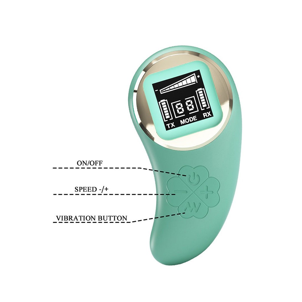 Pretty Love - Vivian Vibratie Ei met Afstandsbediening - Turquoise ab