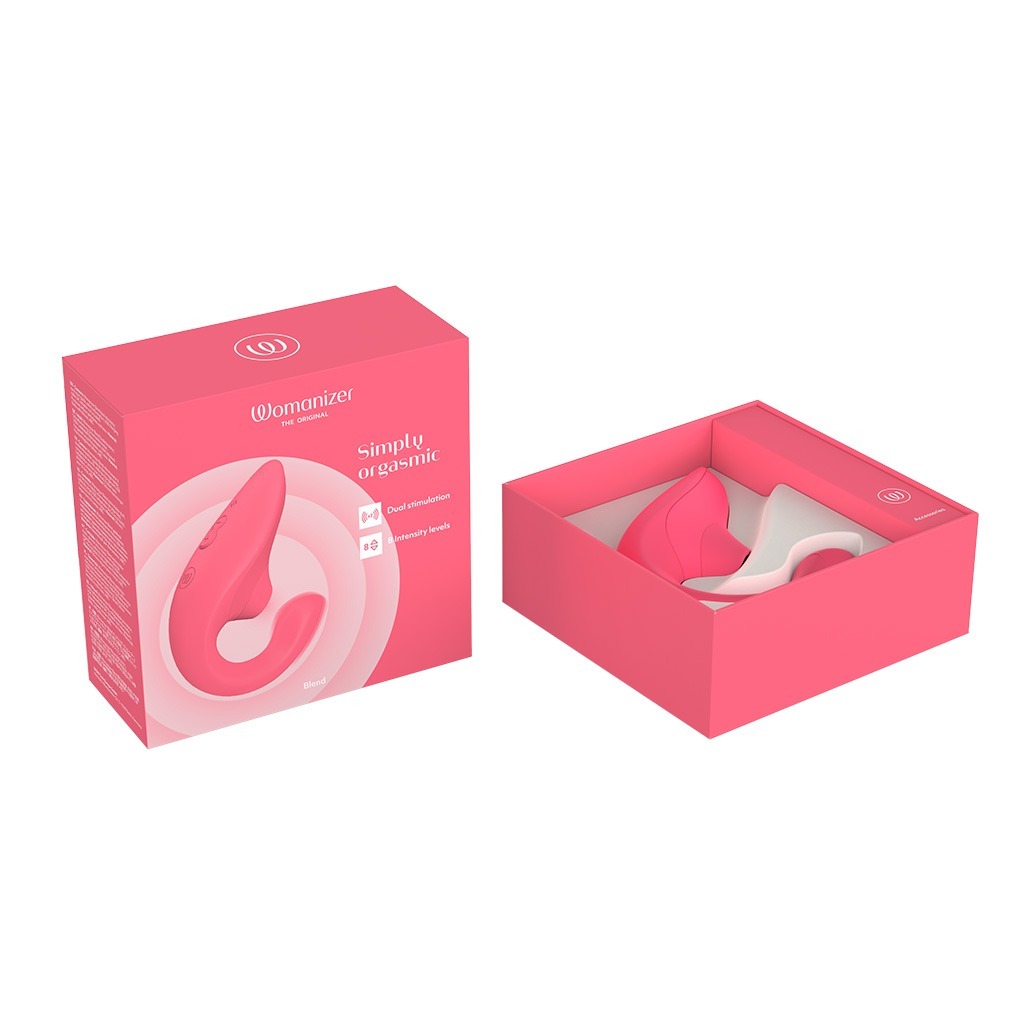 Womanizer Blend Vibrant Rose Dual vibrator doos