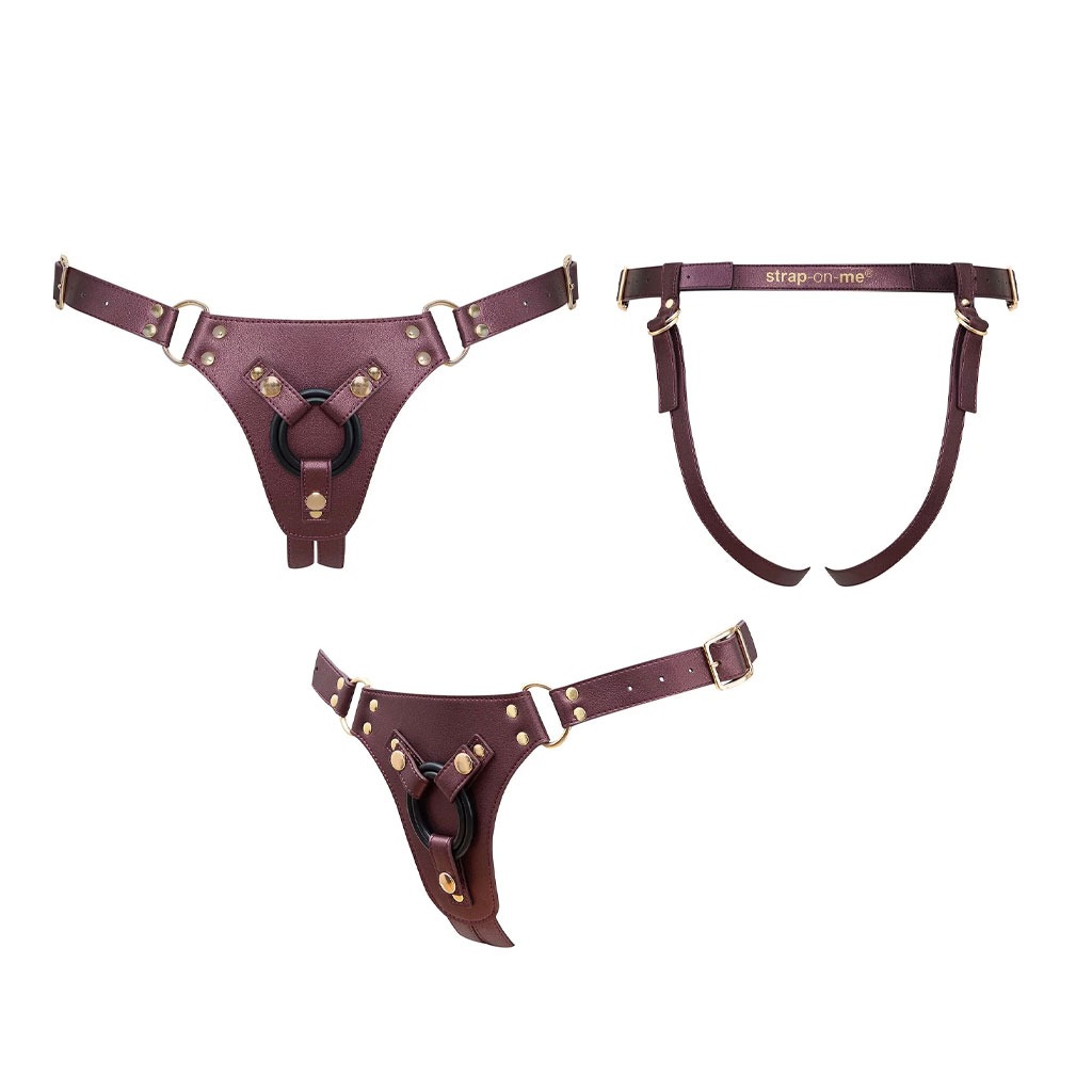 Strap-On-Me - Harnas Generous - One Size - Aubergine kopen