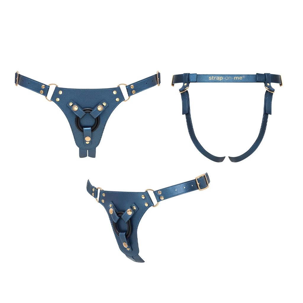 Strap-On-Me - Harnas Generous - One Size - Blauw kopen