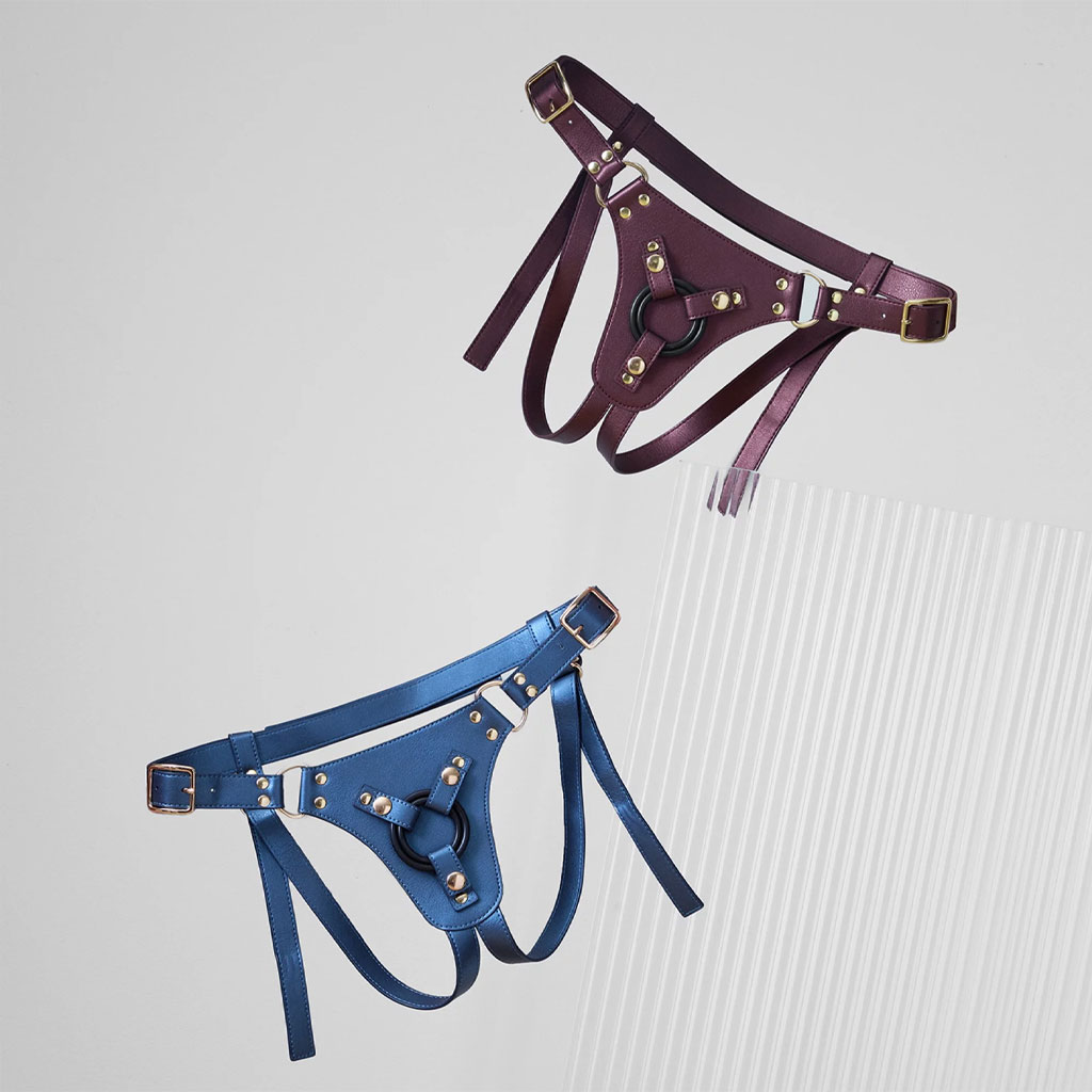 Strap-On-Me - Harnas Generous - One Size - Blauw kleur