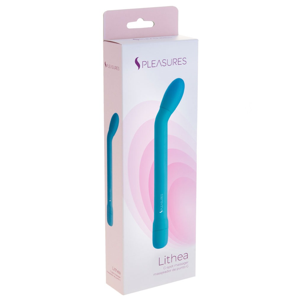 S pleasures - Lithea Oplaadbare G- Spot Vibrator Turquoise doosje