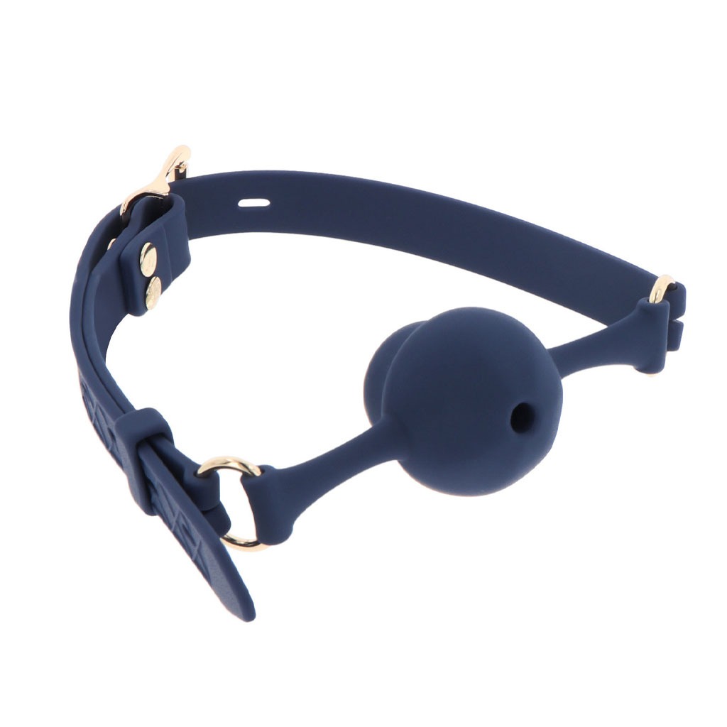 Taboom – Siliconen Ball Gag Blauw