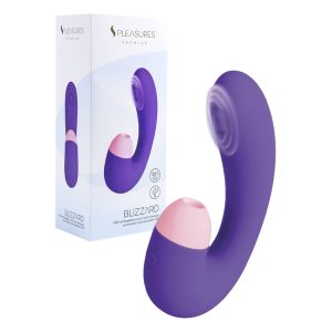 S Pleasures - Blizzard Suction Dual Massager - Paars