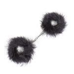 Secret Play - Feather Handcuffs Zwart kopen