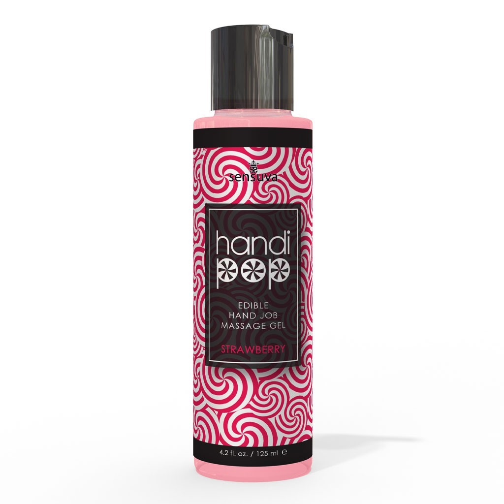 Sensuva – HandiPop Massage Gel – Aardbei