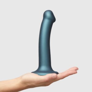 Strap-On-Me - Dildo Metallic Blauw