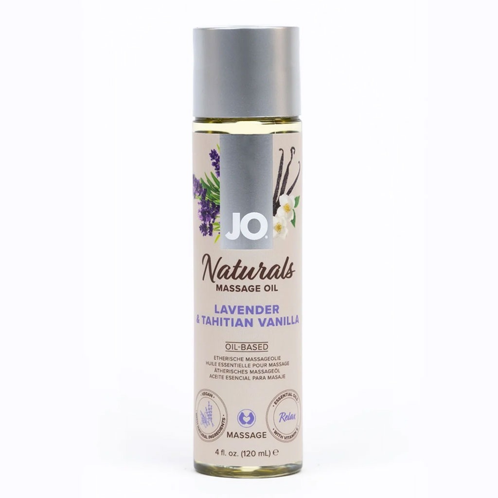 System Jo – Naturel Massage Olie Lavendel & Vanille 120ml